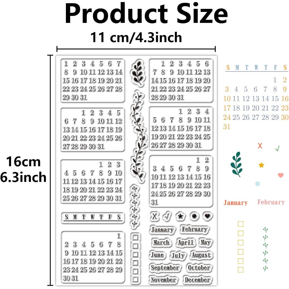 Calendar Clear Stamps Sheets R - огляд і ціна Planned Parenthood